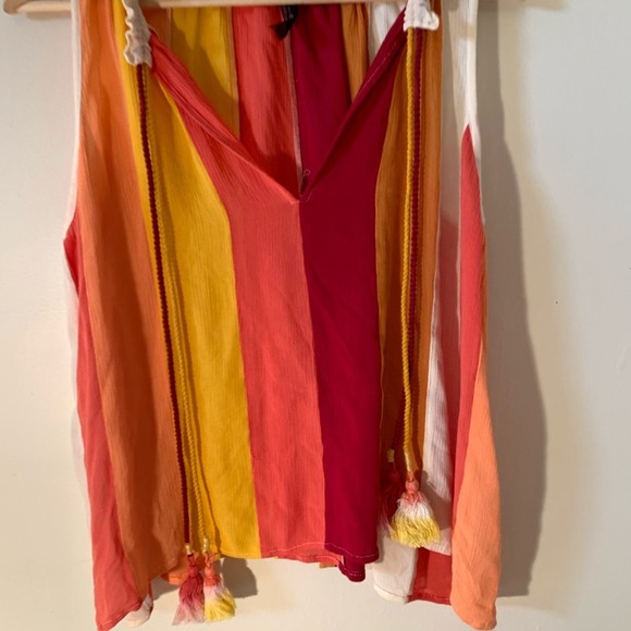 Banjara Multicolor Striped Tank size XS - Picture 2 of 5